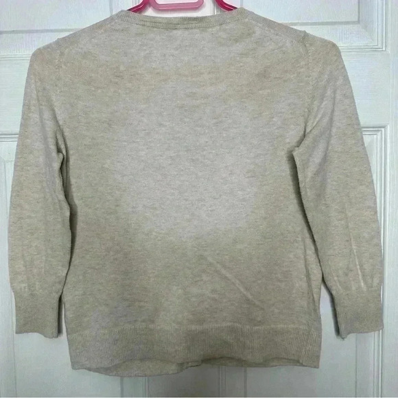 GAP Factory Cardigan 3/4 Sleeves Cream Size Extra  Small - Picture 10 of 15
